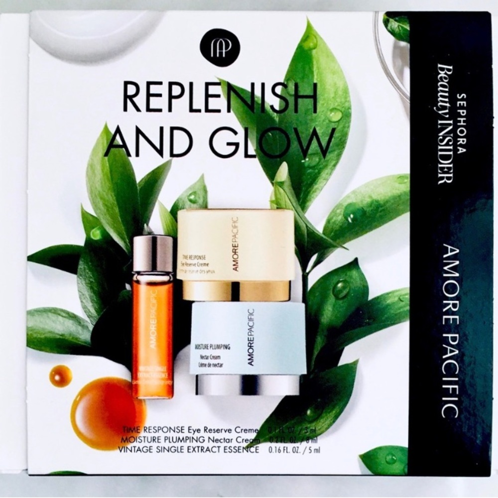 Amore Pacific Replenish And Glow 3-piece Deluxe Set Skin Care gift Set